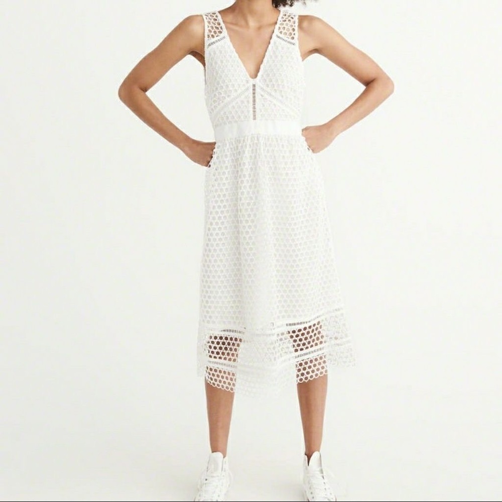 NWT white A&F midi dress! Never worn